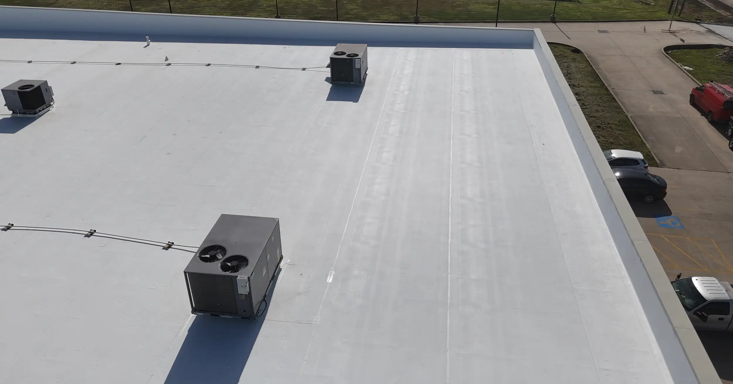 roofing commercial job complete