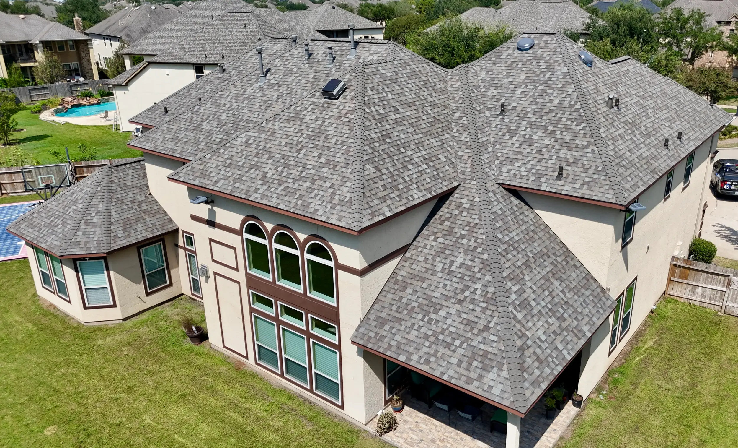 roof on house from ace construction services